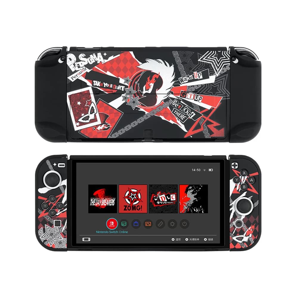 Custodia protettiva compatibile con Nintendo Switch custodia rigida per PC OLED per Switch Full Housing Shell per controller Switch