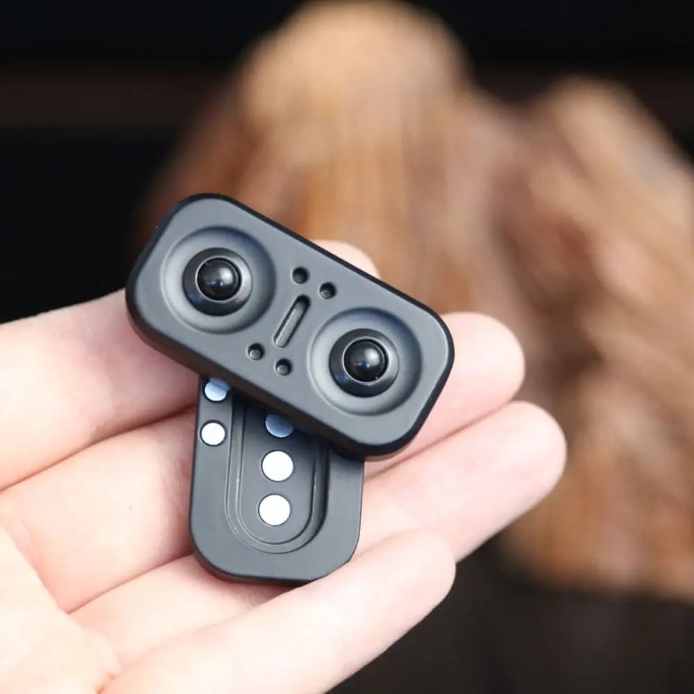 Fidget Spinner a Forma di Gufo 2 in 1, in Lega Metallica, per Ufficio e Scrivania