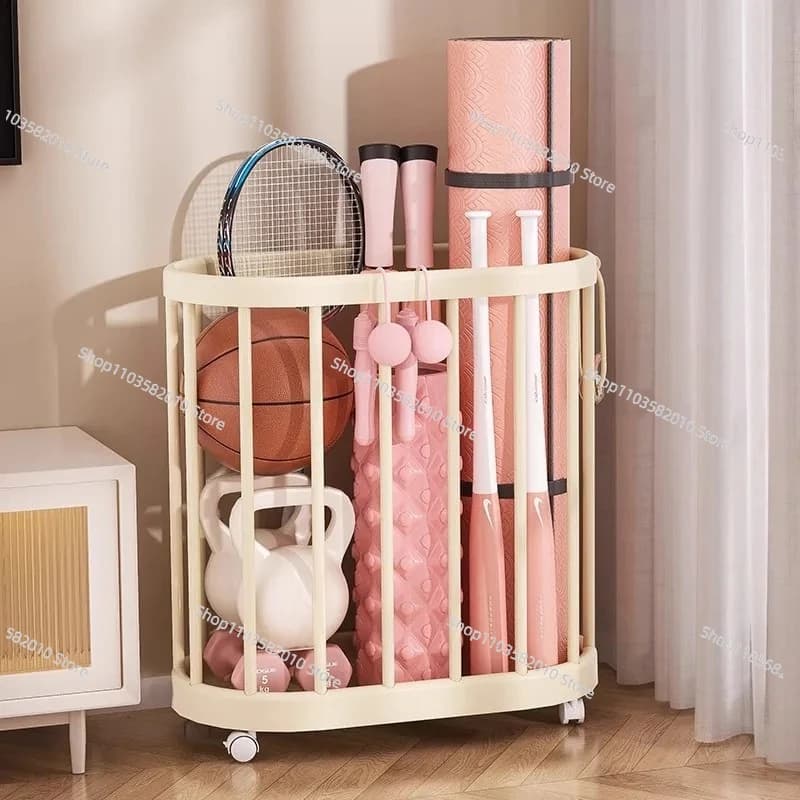Storage basket for yoga mats imported from Japan, home sports equipment holders, basketball sports equipment holders, fitness equipment holders