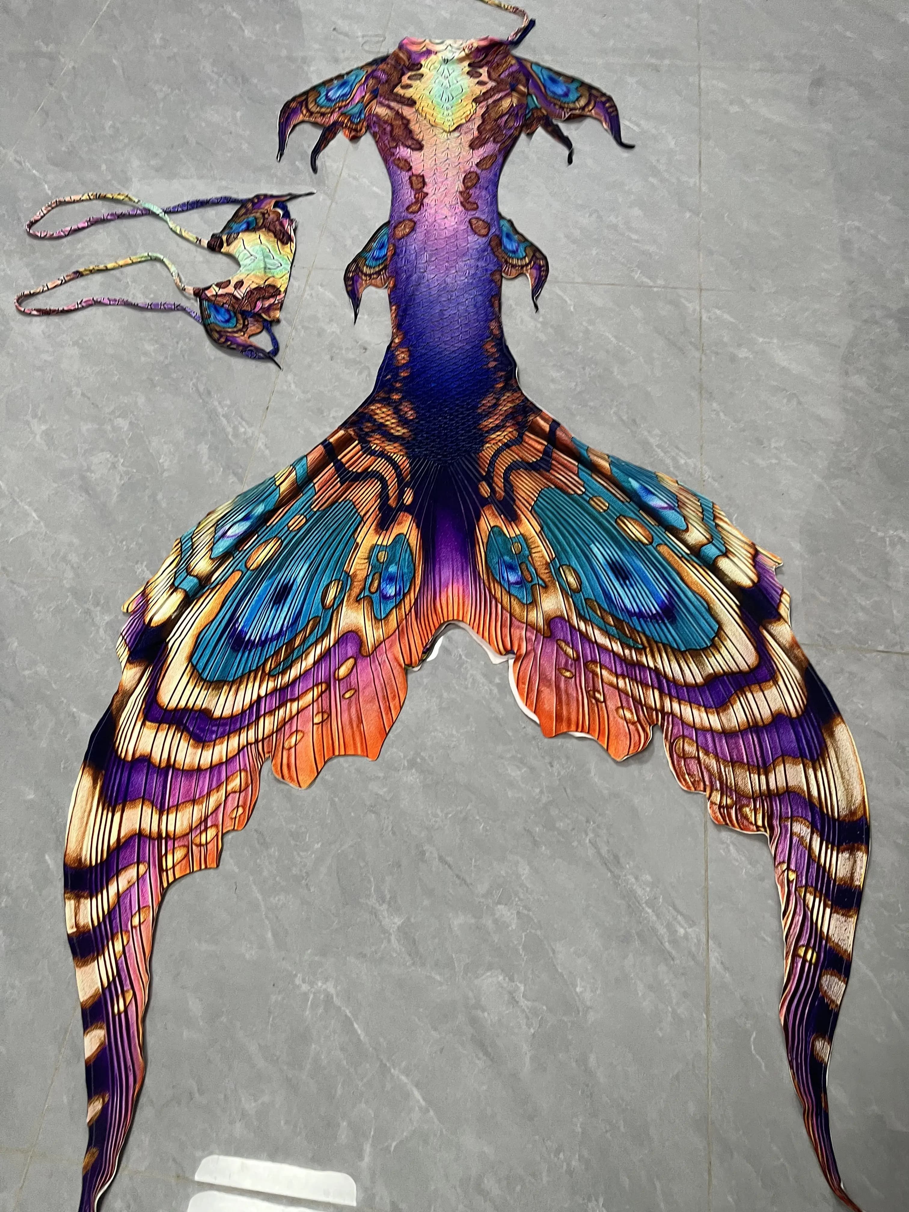 Costumi da sirena per spettacoli in acquario Costumi di dimensioni per adulti con stampa ad alta definizione e colorfastness