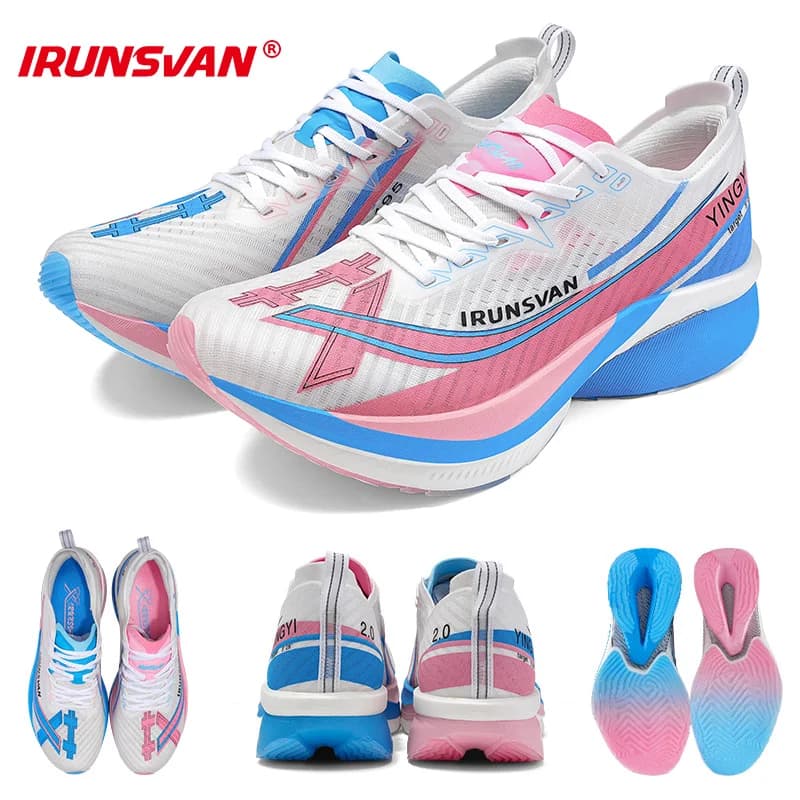 IRUNSVAN Shadow Wing 2.0 Carbonio Outdoor Maratona Scarpe da corsa Uomo 2024 Scarpe sportive Originali Trendy Casual Scarpe da ginnastica unisex