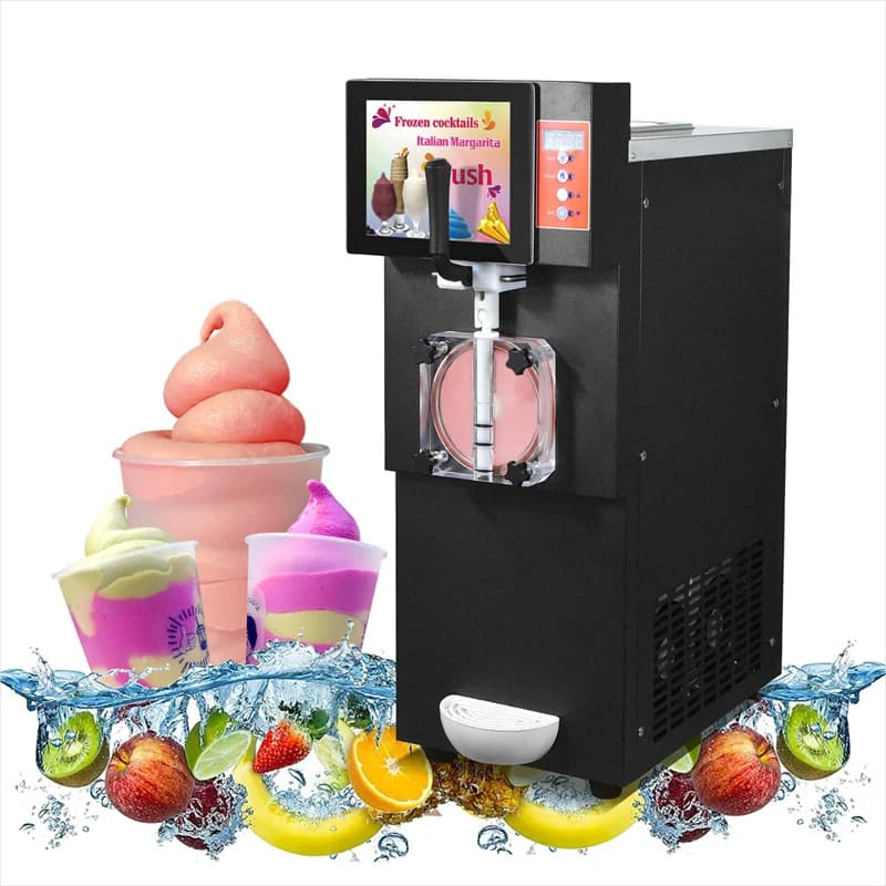 Macchina per granullato a serbatoio singolo Bevanda congelata Succo Cocktail Shaker Macchina per granite di ghiaccio Macchina per frullati granite commerciale