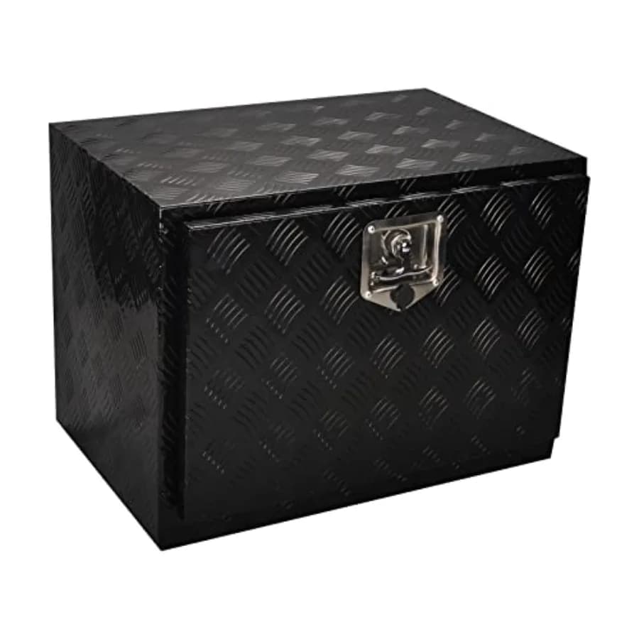 24 Inch Aluminum Tool Box for Trucks, Sub-cock Container with T and 2 Key Locks, Organizer Tools for Truck Sub-cock