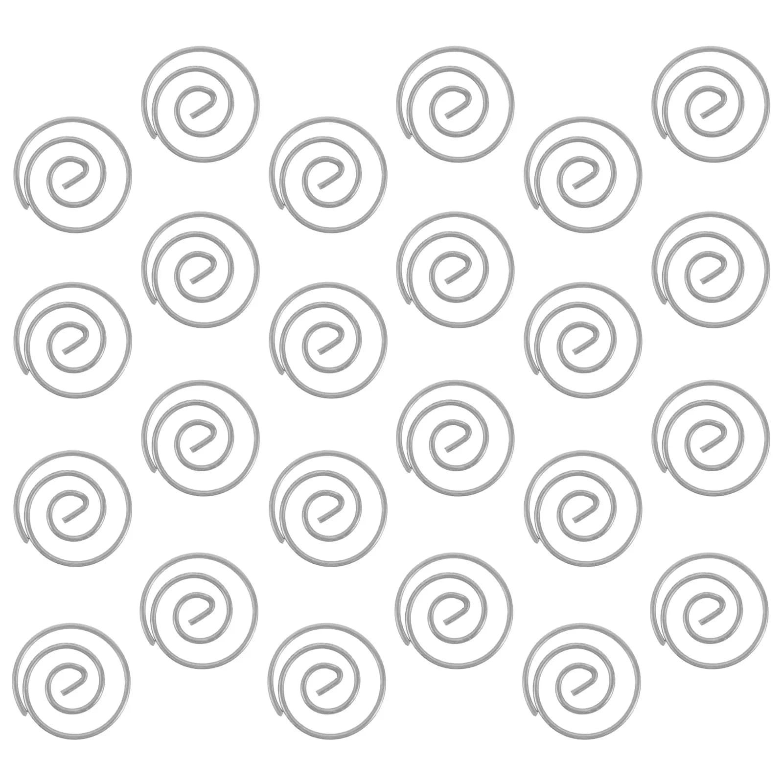 10 Pezzi Fermagli Circolari in Metallo Decorativi a Spirale per Segnalibri, per Quaderni, Agende, Organizzatori di Documenti da Viaggio, Studenti e Insegnanti