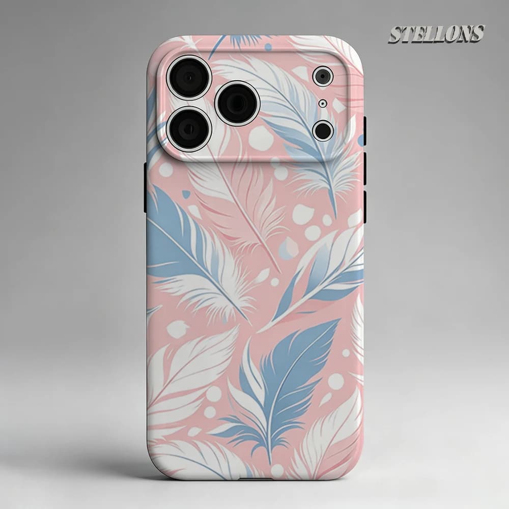 Custodia Morbida Effetto Piuma per iPhone 17 16 15 14 13 Pro Max Plus, Custodia Magnetica a Strato Singolo/Doppio Rinforzata