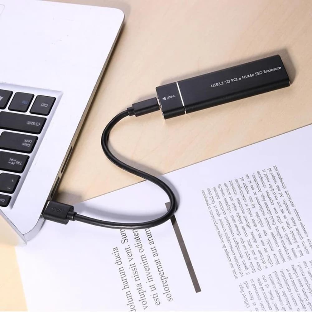 Adattatore per custodia SSD Nvme Superior-M.2 10 Gbps USB C 3.1 Gen2 Custodia Nvme Custodia esterna Lettore Nvme Custodia Nvme