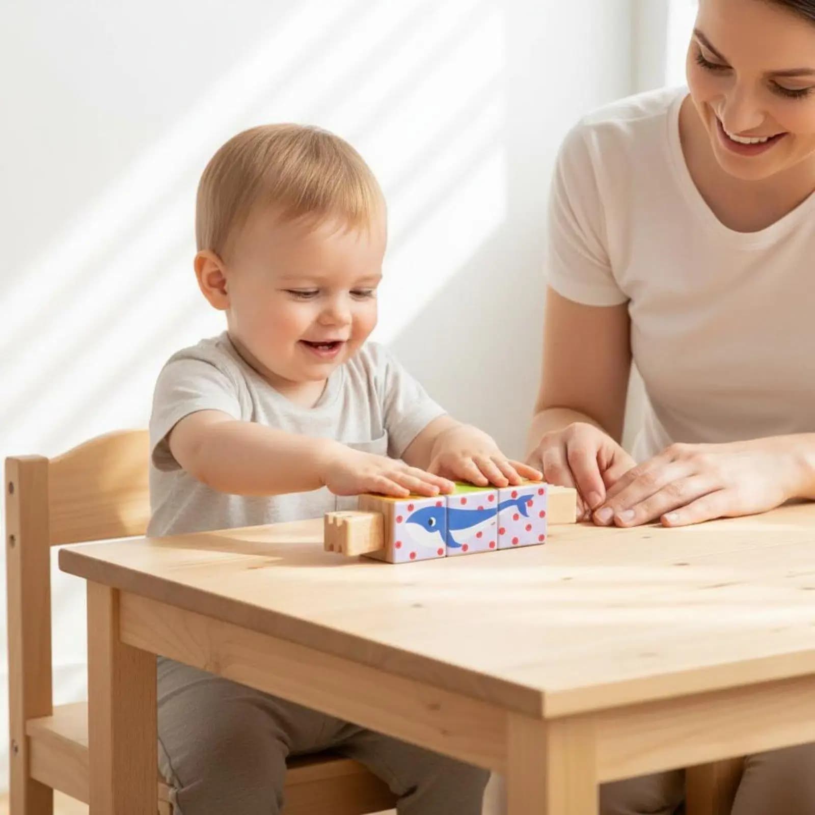 Solid Wood Puzzle Block Twist Puzzle Toy for Children Imaginative Play Kids Puzzles Age
