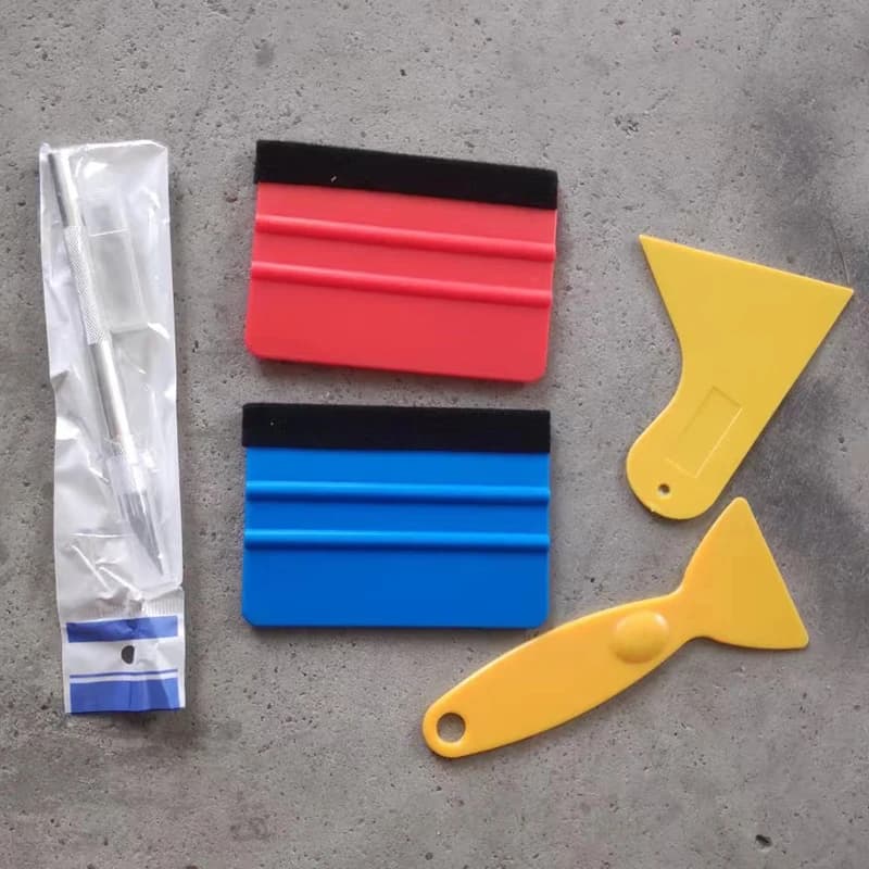 (BF06)1Set Car Tools Wrap Film Sticker Wrapping Tool Vehicle Vinyl Wrap Window Tint Film Tool Kit Cutter Aid Tool Window Tinting