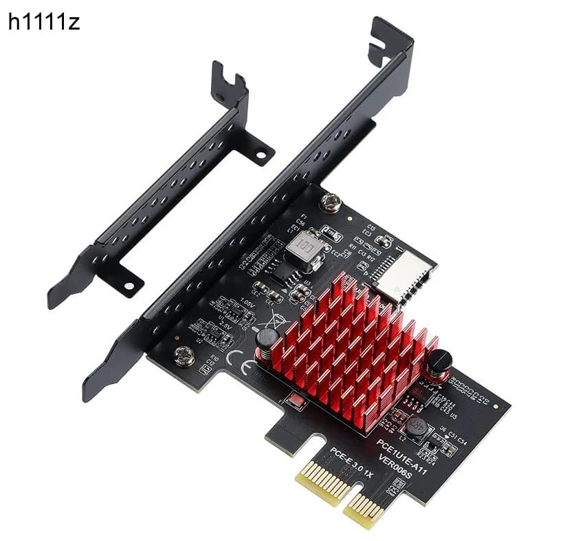 NUOVO Aggiungi sulla scheda PCI Express 3.0 X1 USB 3.2 Scheda TYPE-E PCIe Adattatore frontale Type-C Riser Type-E USB3.2 A-KEY Scheda di espansione 10 Gbps