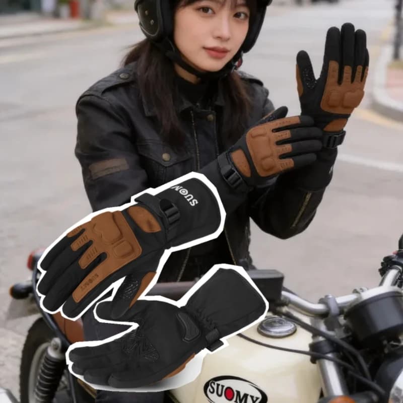 Winter Motorcycle Gloves Men Waterproof Windproof Touchscreen Motocross Gloves Non-Slip Thermal Riding Gear Gloves S-XXL