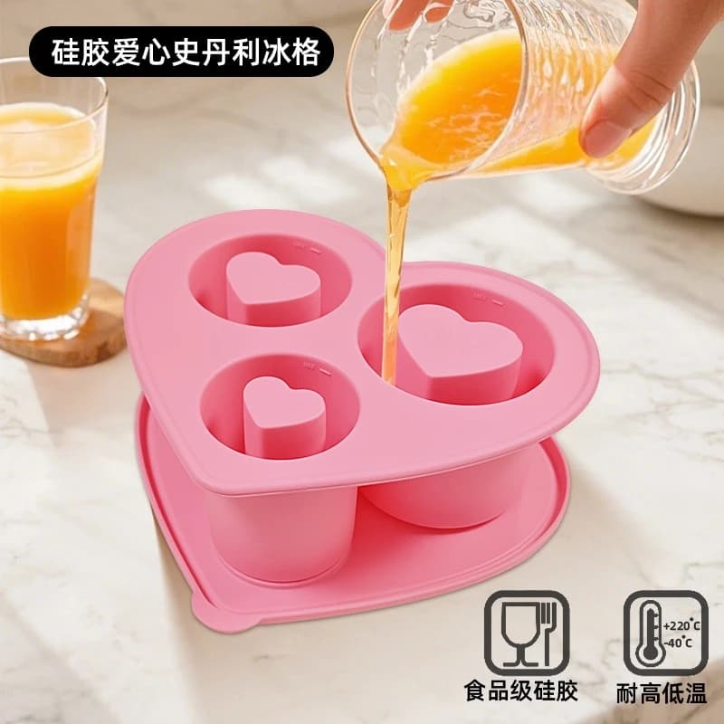 Congelatore per cubetti di ghiaccio per coperchio dello stampo Stanley Vassoi in silicone a rilascio facile Cucina Essenziale Home Bar Cocktail Bevande Raffreddamento Festa