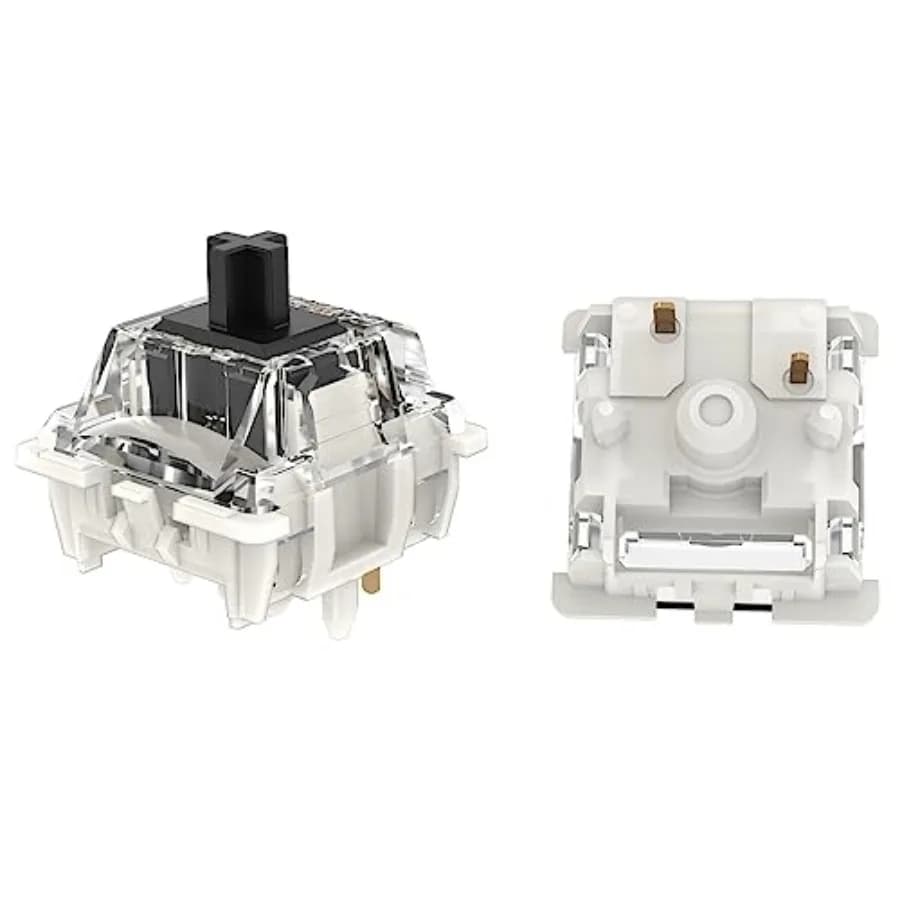 G Pro 3.0 Keyboard Switches, Pre-lubed 5 pin 60gf 5 Pin RGB LED Linear for MX Mechanical Keyboard