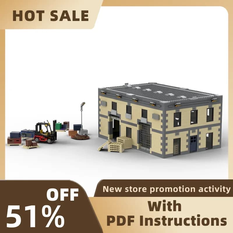 Nuovo 1144 Pz Città di Vendita Caldo Street View Moc Modello di Magazzino Modulare Puzzle Personalizzati Fai Da Te Idee Creative Giocattoli Per Bambini Regalo Di Compleanno
