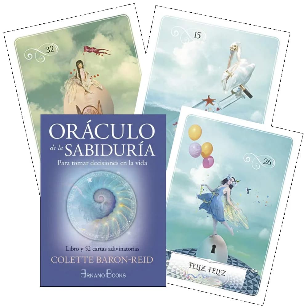 Oracolo della saggezza per realizzare decisioni nella vita 52 carte Oracle Divinazione Edizione spagnola 10,5 * 7,5 cm
