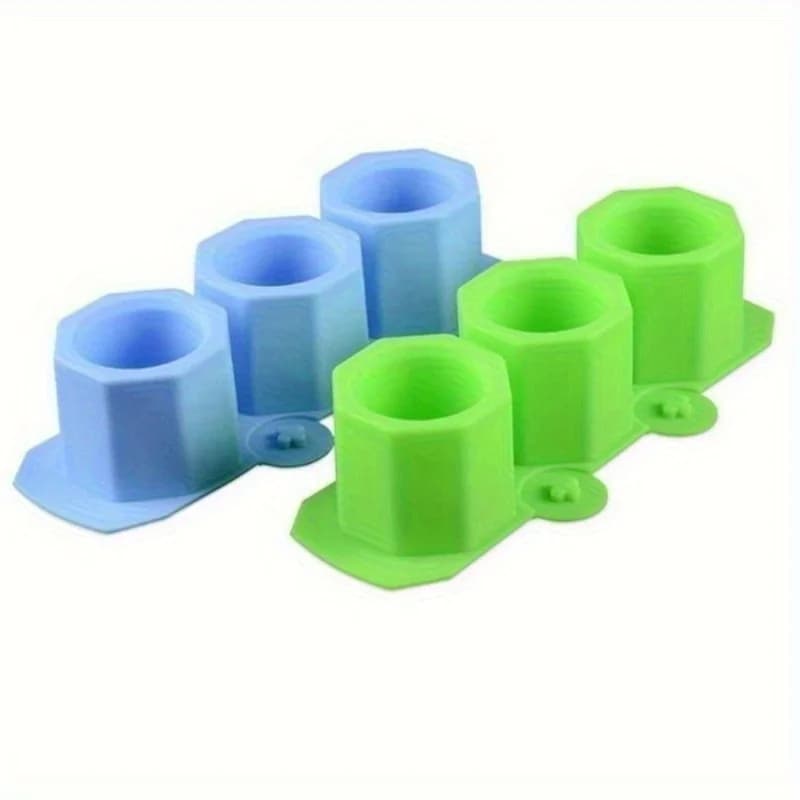 Stampo in silicone ottagonale per piante grasse, stampo per vasi in cemento a forma di strumento musicale, stampo per portacandele