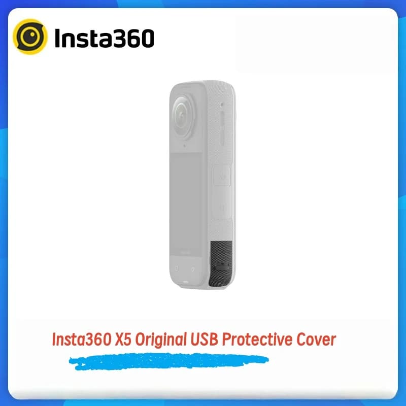 Protective cover for original USB port Insta360 X5 | Waterproof spare cap for action camera X5