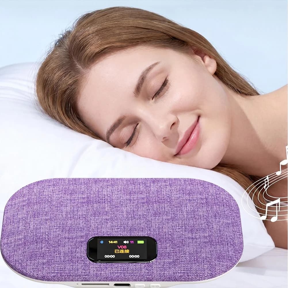 Bedroom Pillow Speaker For Sleeping Multi-functional Bluetooth Music Audio with time display and lyrics synchronization