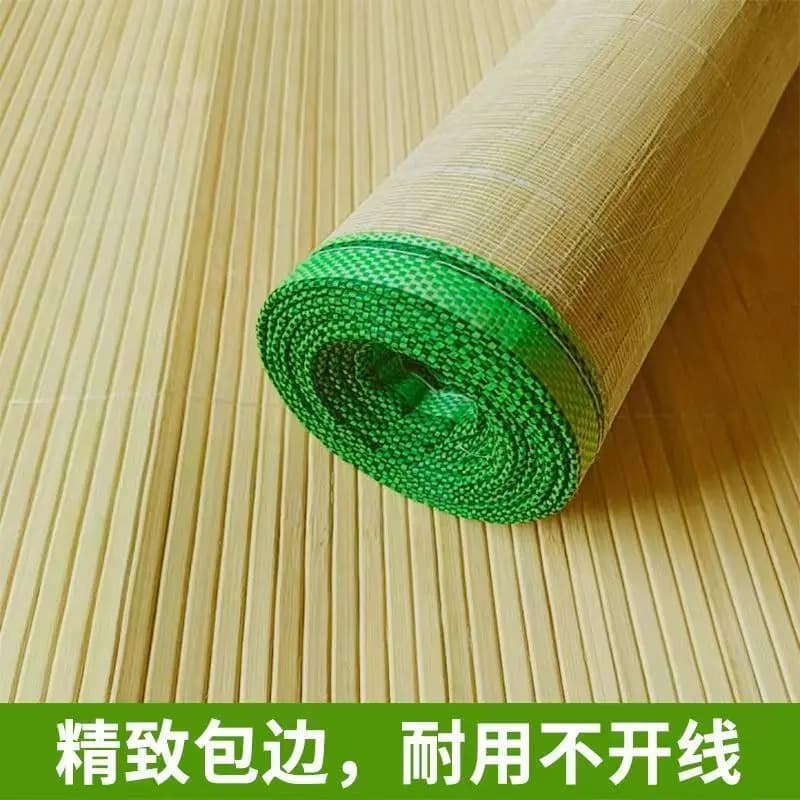 Tappetino in bambù naturale per letto di casa, tubo dritto, tappeto estivo, soggiorno, sala da tè, decorazione per il pavimento, tappetino fresco