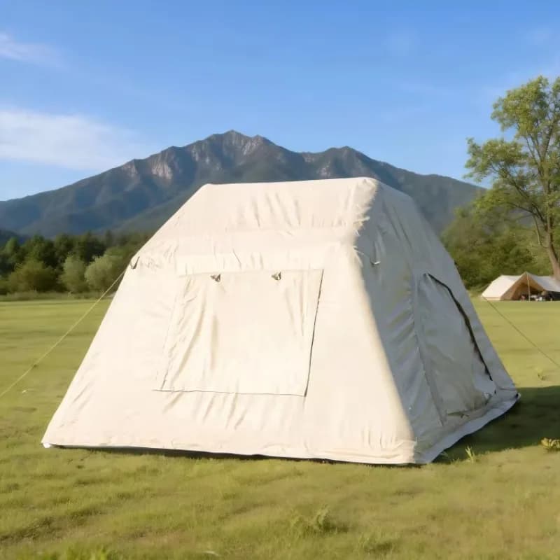 Tenda Gonfiabile Portatile Impermeabile in Tessuto Oxford per Campeggio Esterno Quattro Stagioni, Spessa, Termosaldata, con Doppia Cucitura Elettrica