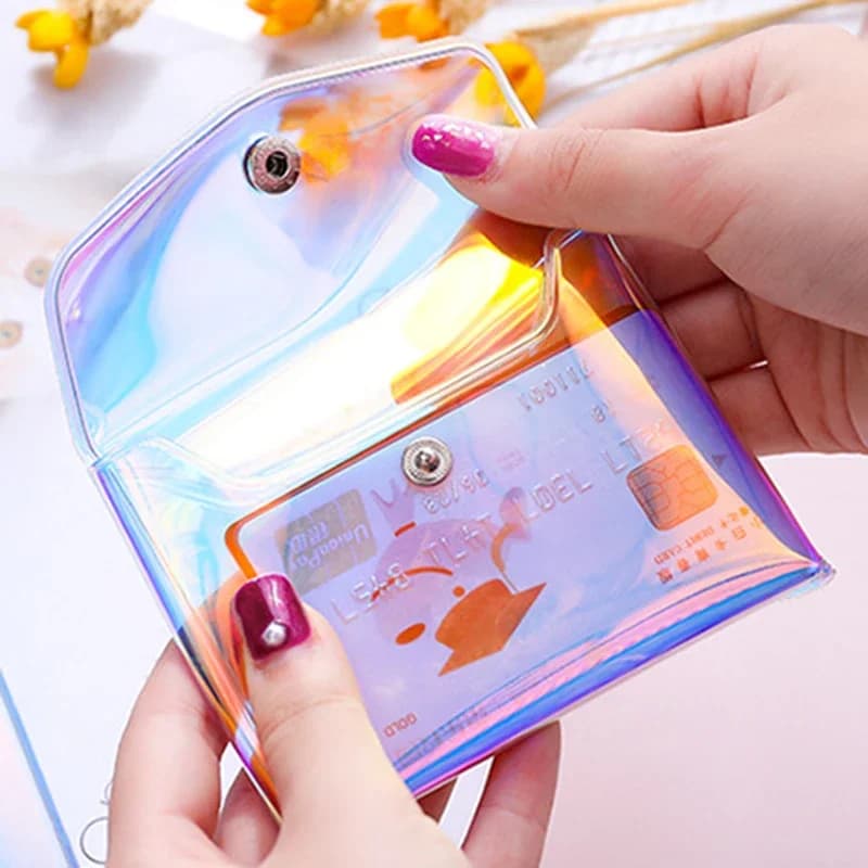 Women's Transparent Laser Cosmetic Bag, Transparent DIY, Makeup Pen, Travel Organizer, Toiletry Bag, Cute Case