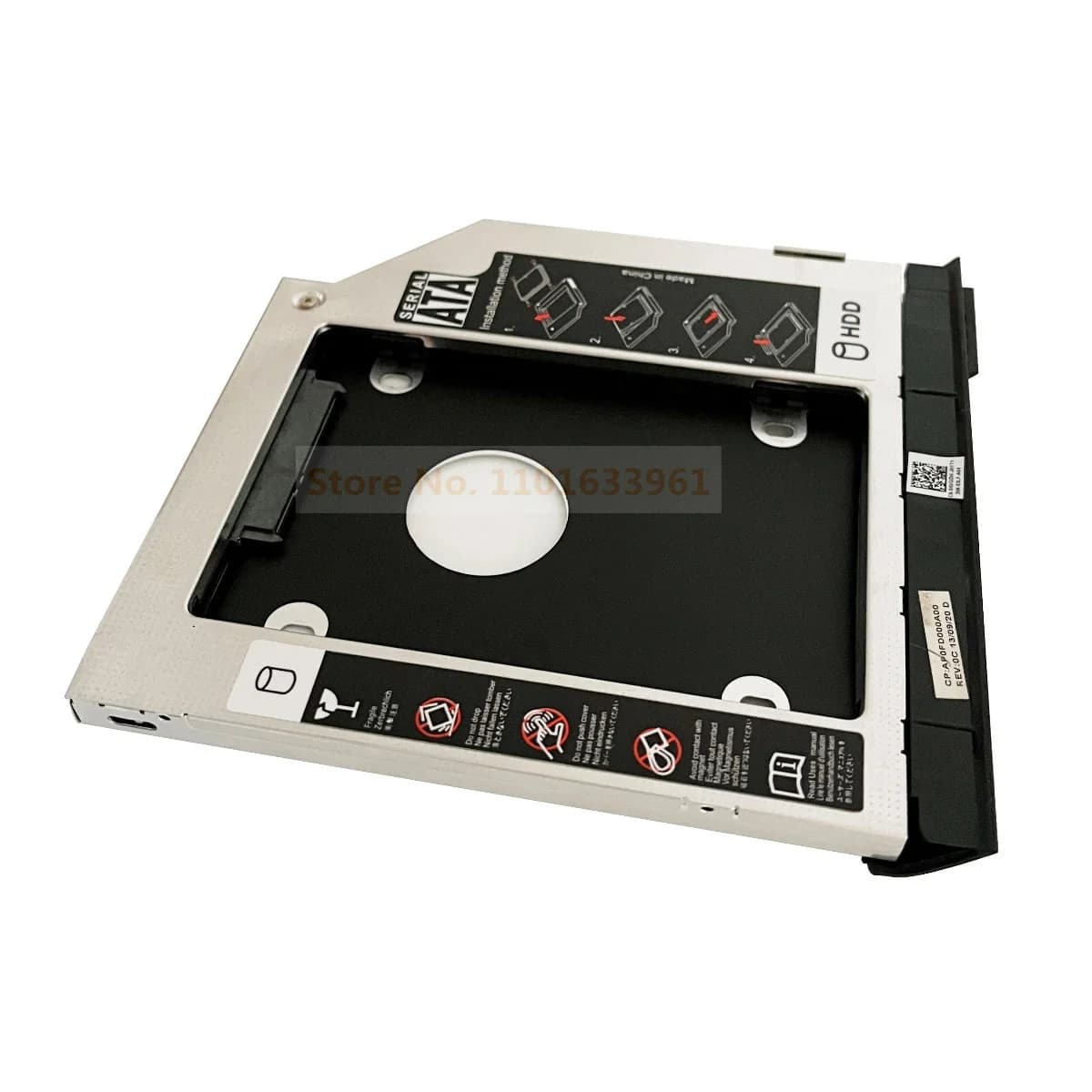 Pannello lunetta + Eject Lock Latch 2° disco rigido HDD SSD Caddy ottico per Dell Latitude E6320 E6420 E6520 E6330 E6430 E6530