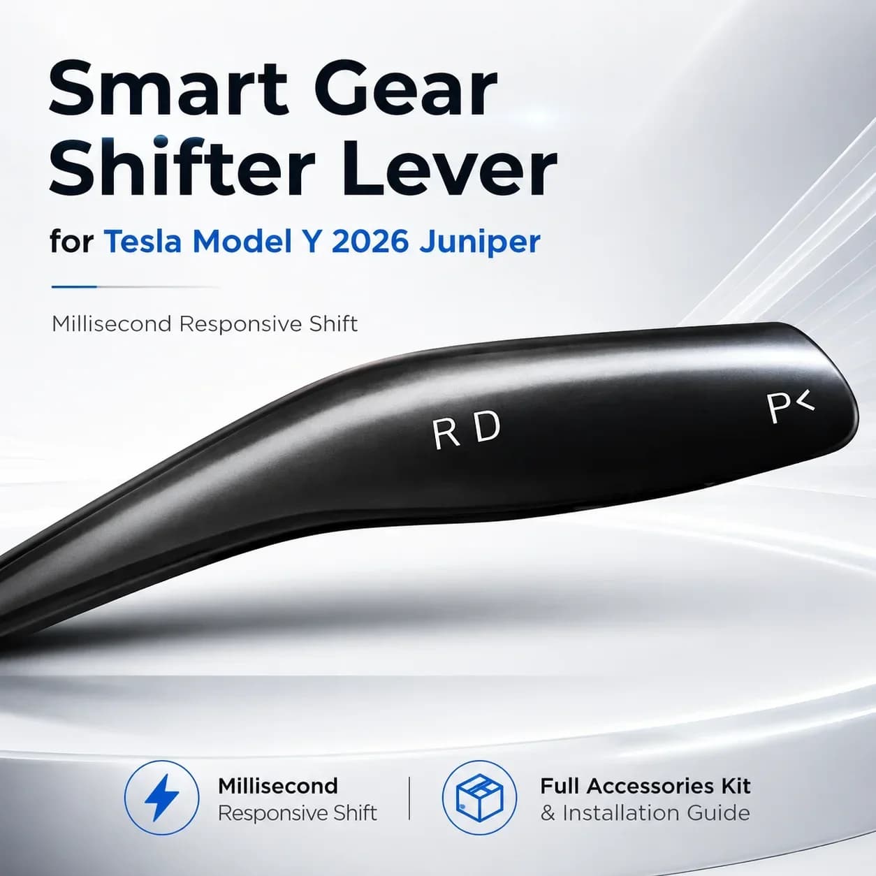 Smart Gear Stalk For Tesla Model Y Juniper 2026 Physical Drive Selector Stalk Shift Lever Retrofit Kit D/P/R Gearshift New