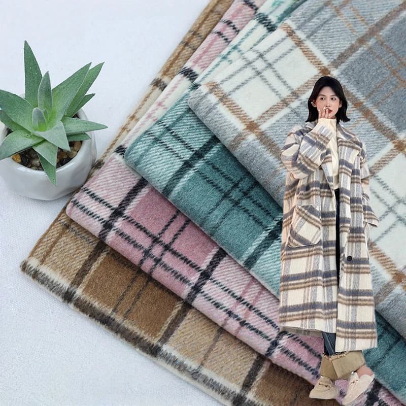 1M Addensare Rettifica Tessuto di Lana Plaid Stile Accademico JK Abbigliamento Vestito Uniforme Camicia Gonna Giacca Pantaloni Abbigliamento FAI DA TE Tessuto Da Cucire