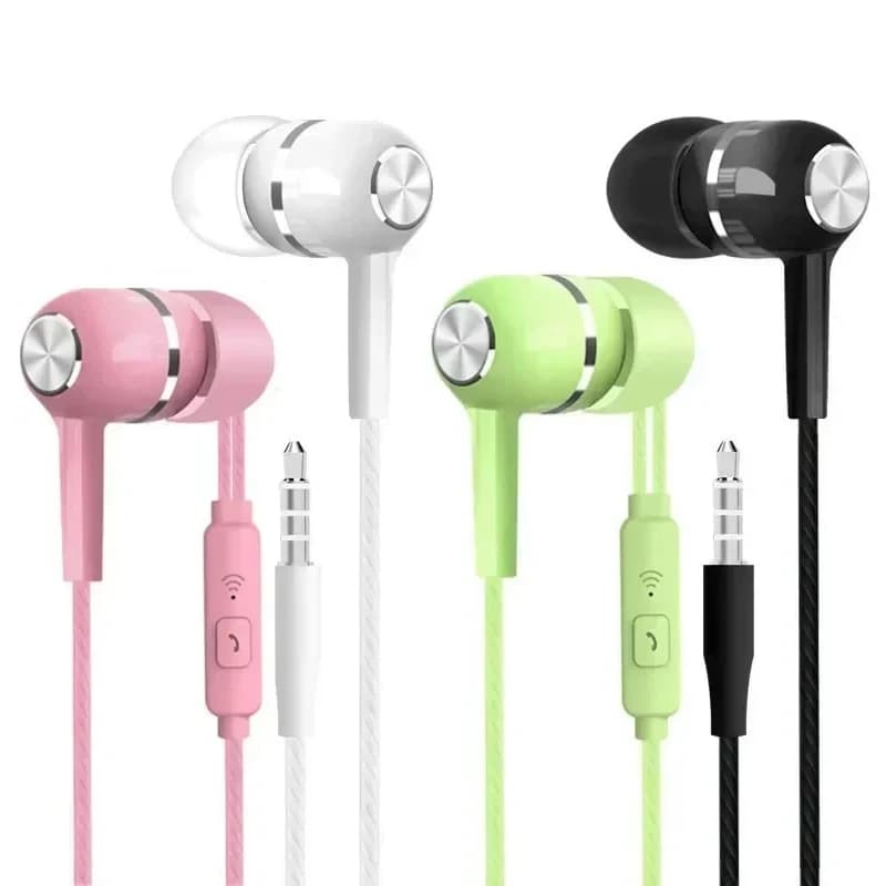 3.5 mm wired headset HIFI in-ear earphones Heavy bass monitor Sports headphones Stereo music play headphones with microphone