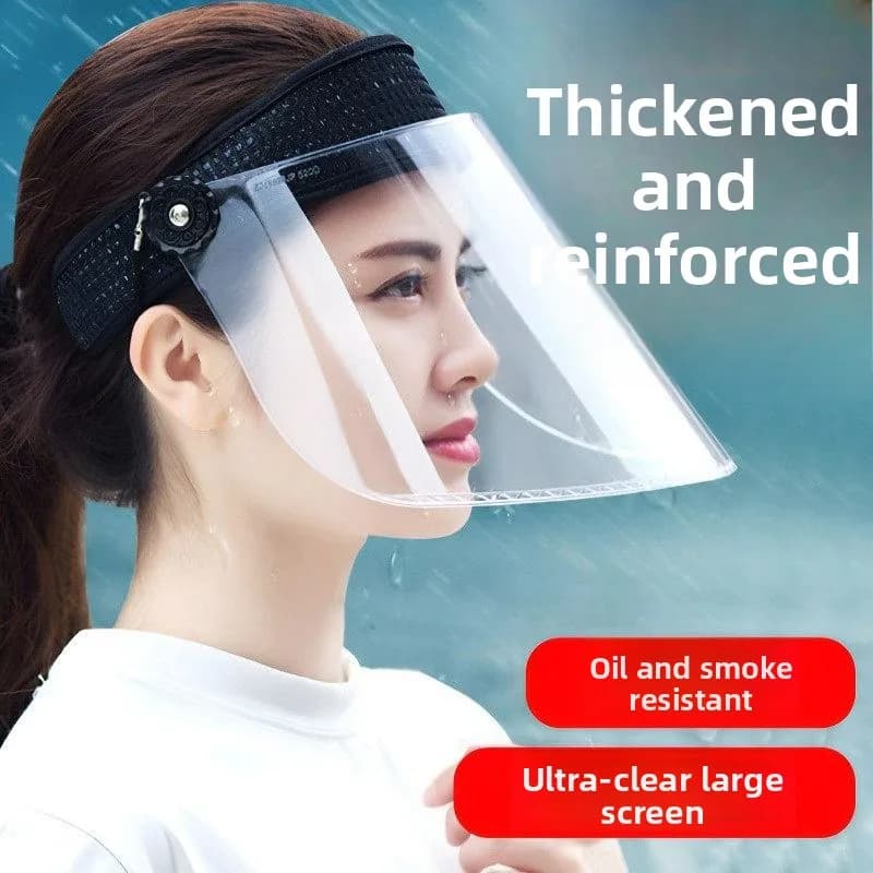 Maschera Protettiva Integrale da Cucina per Donne, Protezione da Schizzi d'Olio, Maschera Protettiva per Padella e Protezione Viso Antigrasso