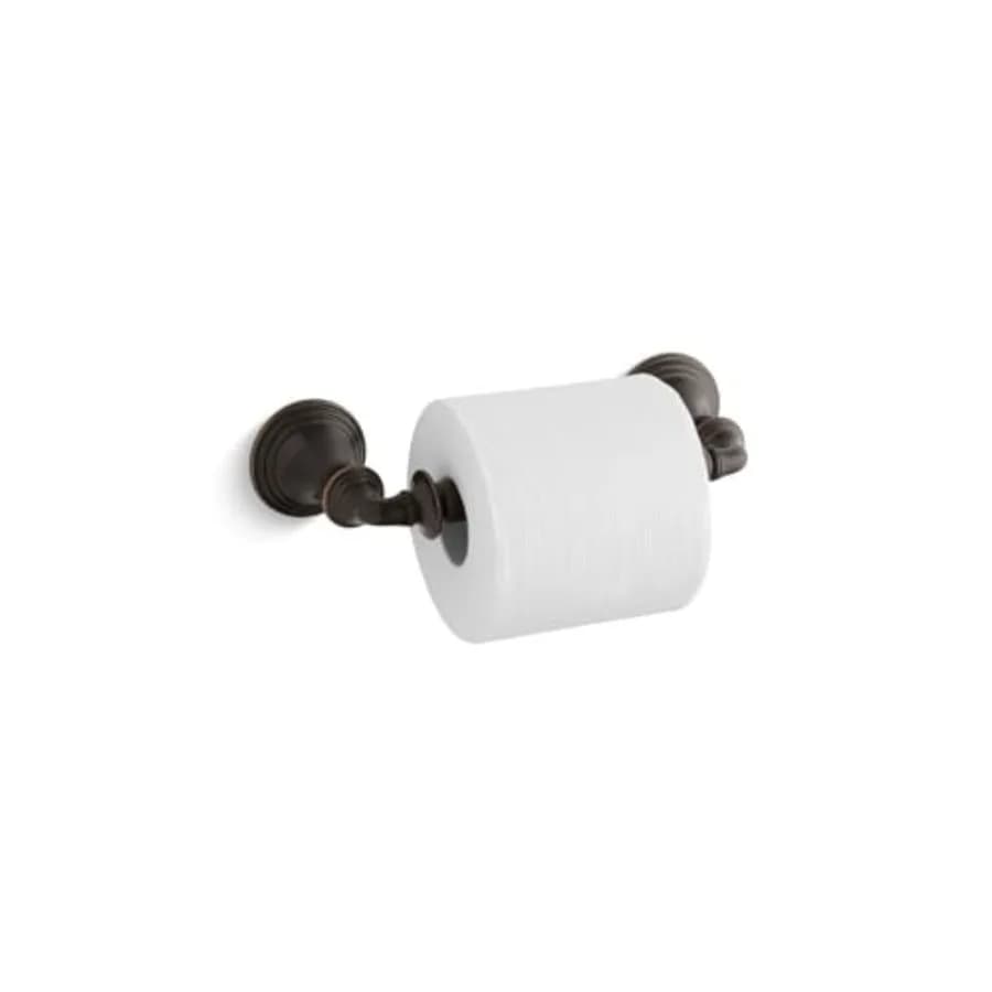 K-10554-2BZ Devonshire Toilet Paper Holder, Secure Mount, Elegant Design, Oil Rubbed Bronze