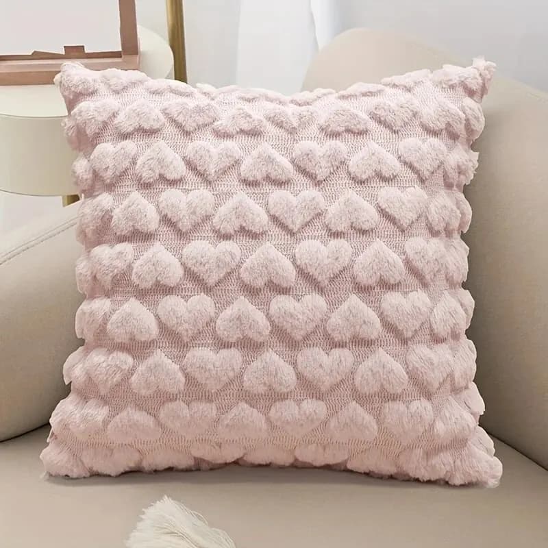 Modern plush pillow lining with solid color, Valentine's day pillow lining, house, bedroom, living room, sofa furniture