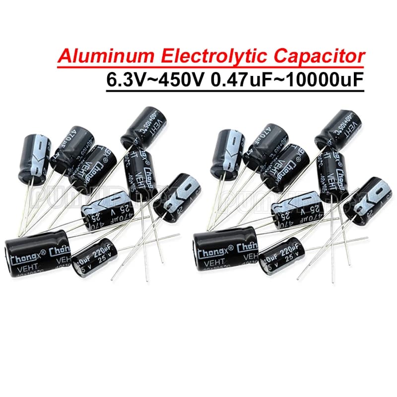 10V 16V 16V 25V 35V 50V 63V 2.2 3.3 4.7 10 22 33 47 100 220 330 470 1000 2200 4700 6800 10000UF