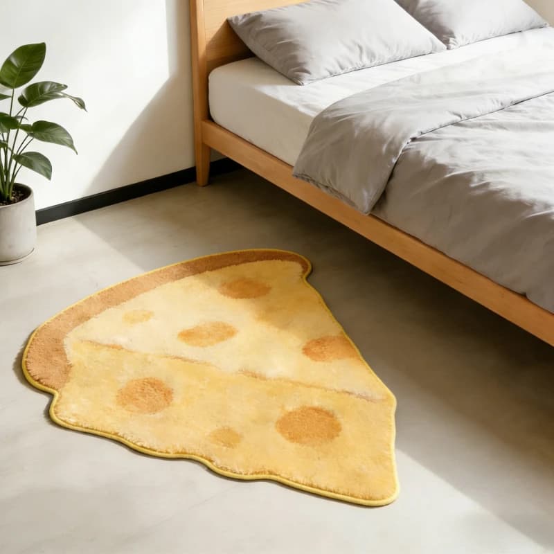 VIKAMA Cheese Carpet Cute Rug Door Mat Soft Sofa Carpet Door Mat Carpet For Living Room Rug For Bedroom Bathroom Mat Home Decor