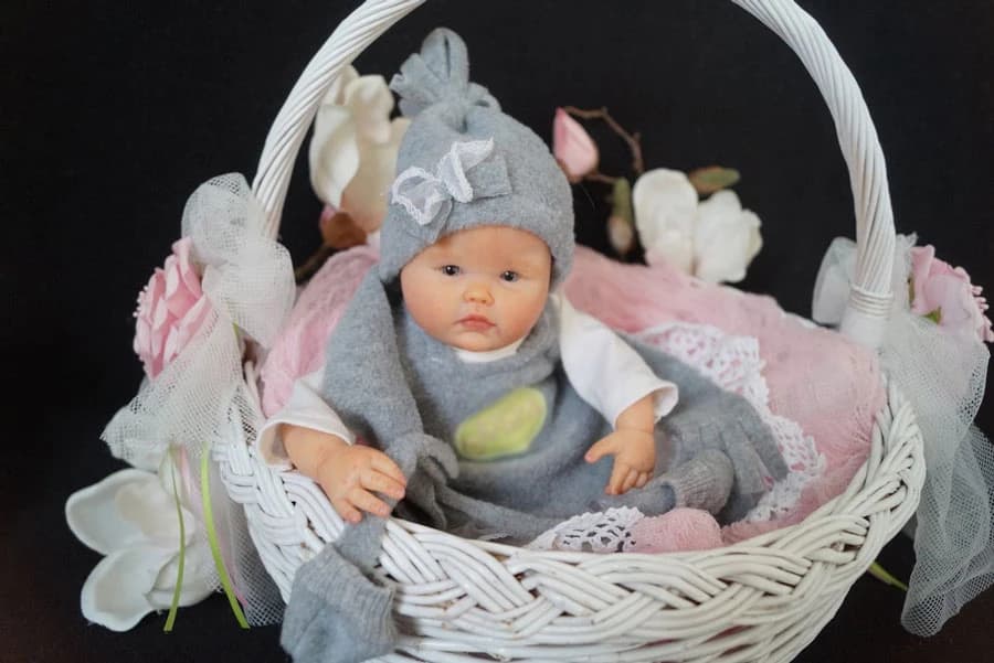 Mina Mini Kit Doll Reborn Doll Parts Not Painted 10 Inch Contains Body And Eyes Gift Your Child Birthday Christmas Gift