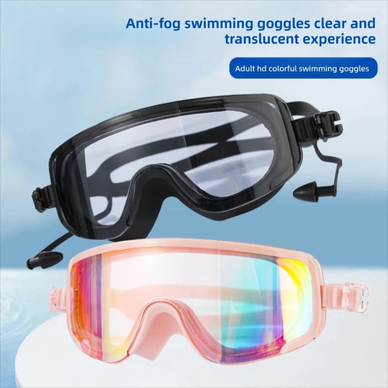 Swimwear without frame – HD anti-fog protection. Professional Unisex design for outdoor swimming