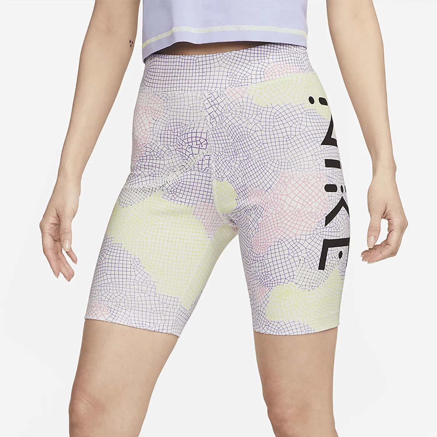 Pantaloncini sportivi da ciclismo stampati da donna Nike Authentic Spring New DV8081-702