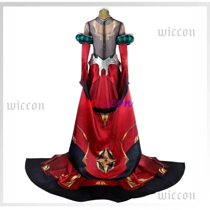 A;3\v,7'd/NewMel Costume Jumpsuit Cloak Earrings Game LOL Mel Cosplay Carnival Party Women Dress Uniform Halv;5'b\8/