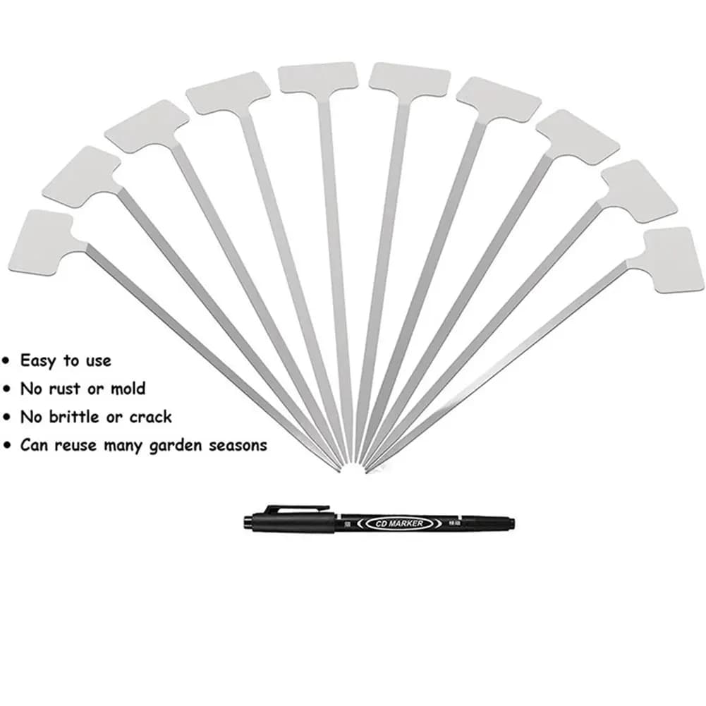 10 Pieces Garden Labels Weather Resistant, Planting plates, Vegetable Markers, Flowers, Seeds and Serra