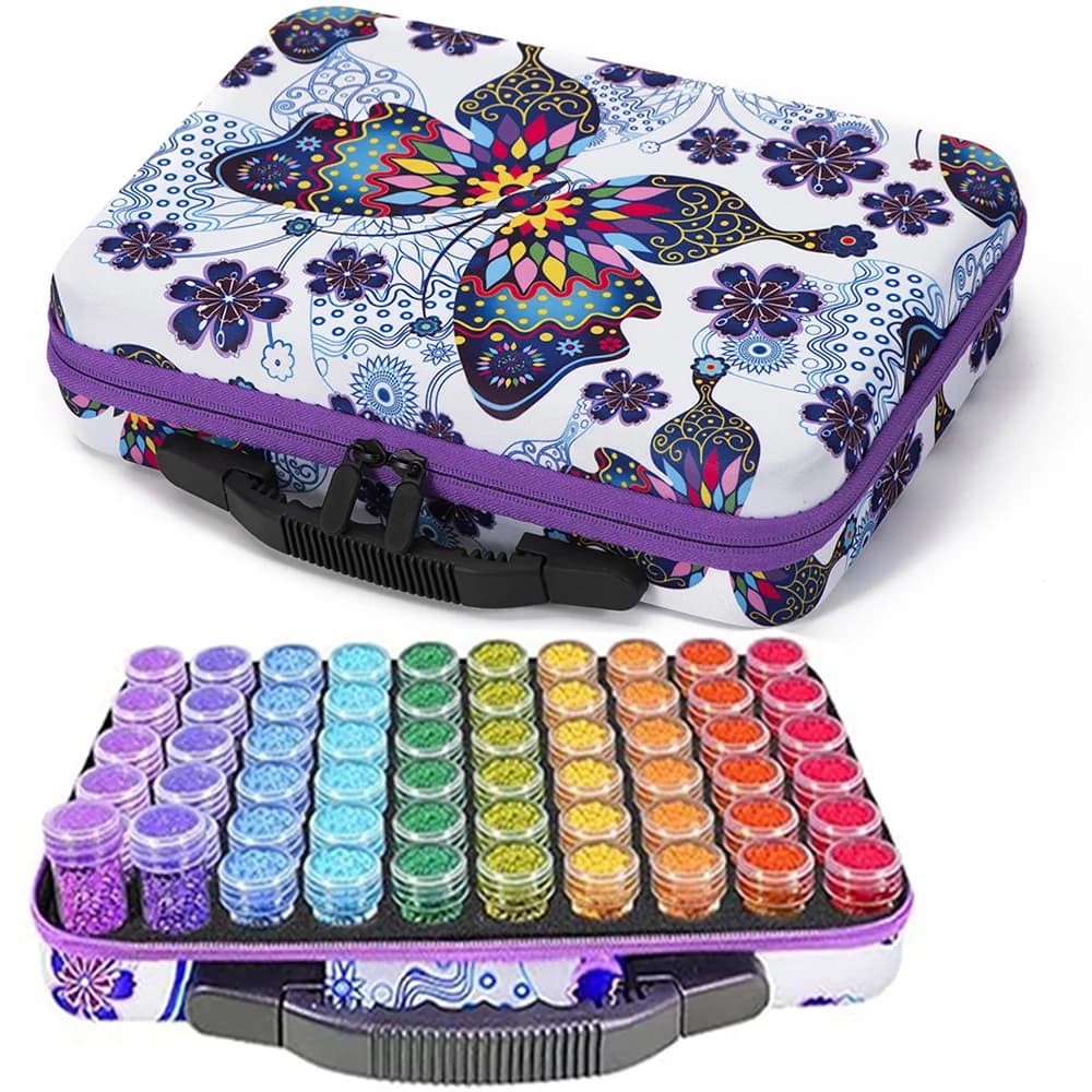 New storage container for DIY diamond painting tools, storage box, beads, jewelry for nail art, mosaic storage bags with rhinestones