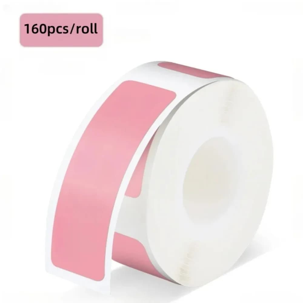 160 pz/rotolo etichetta adesiva portatile impermeabile, 12*40mm etichette adesive colorate autoadesive carta termica stampabile adatta per