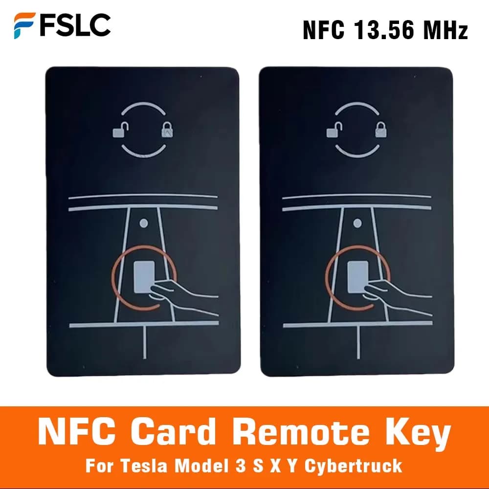 Chiave della scheda di adattamento Telecomando NFC per Tesla Model 3 SXY Cybertruck NFC 13,56 MHz Accessori per auto 1131087-00-J Portatile Originale