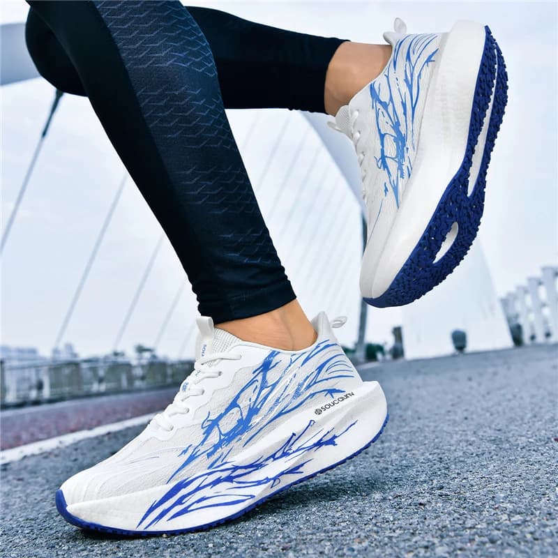 Casual Sneakers Professional Marathon Men Running Shoes Breathable Lightweight Women Comfortable Athletic Sneakers Carbon Board