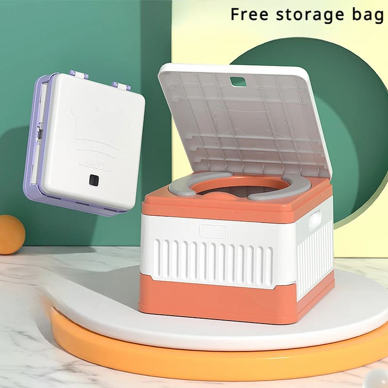 Toilette pieghevole per bambini montata su auto viaggio portatile con viaggio per bambini che trasporta il sedile per vasino in Pvc per bambini