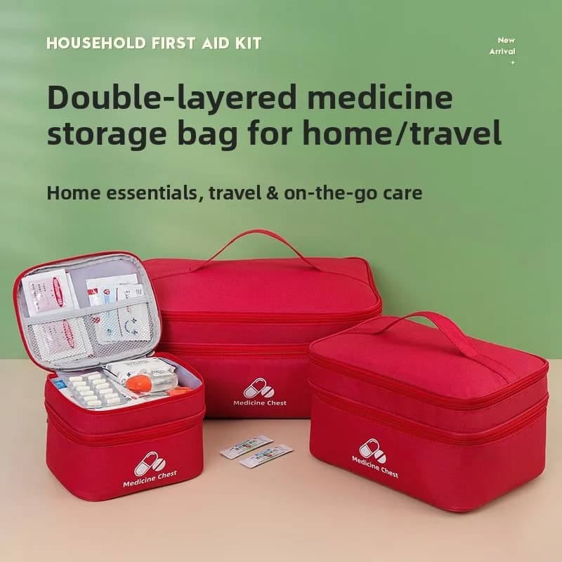 Borsa per la conservazione dei farmaci portatile all'aperto per la famiglia Borsa di pronto soccorso Scatola per medicinali Borsa di emergenza Borsa per la salute della scuola per la prevenzione dell'epidemia