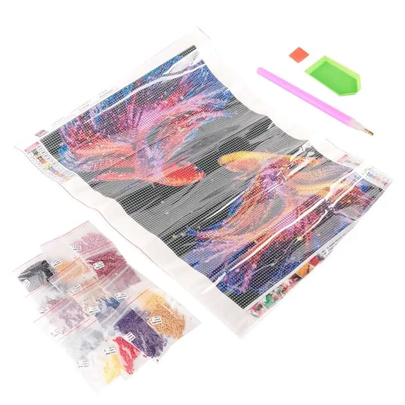 Kit di pittura diamantata fai da te A67K-5D, ricamo a punto croce con strass rotondi in cristallo per adulti, arte con diamanti
