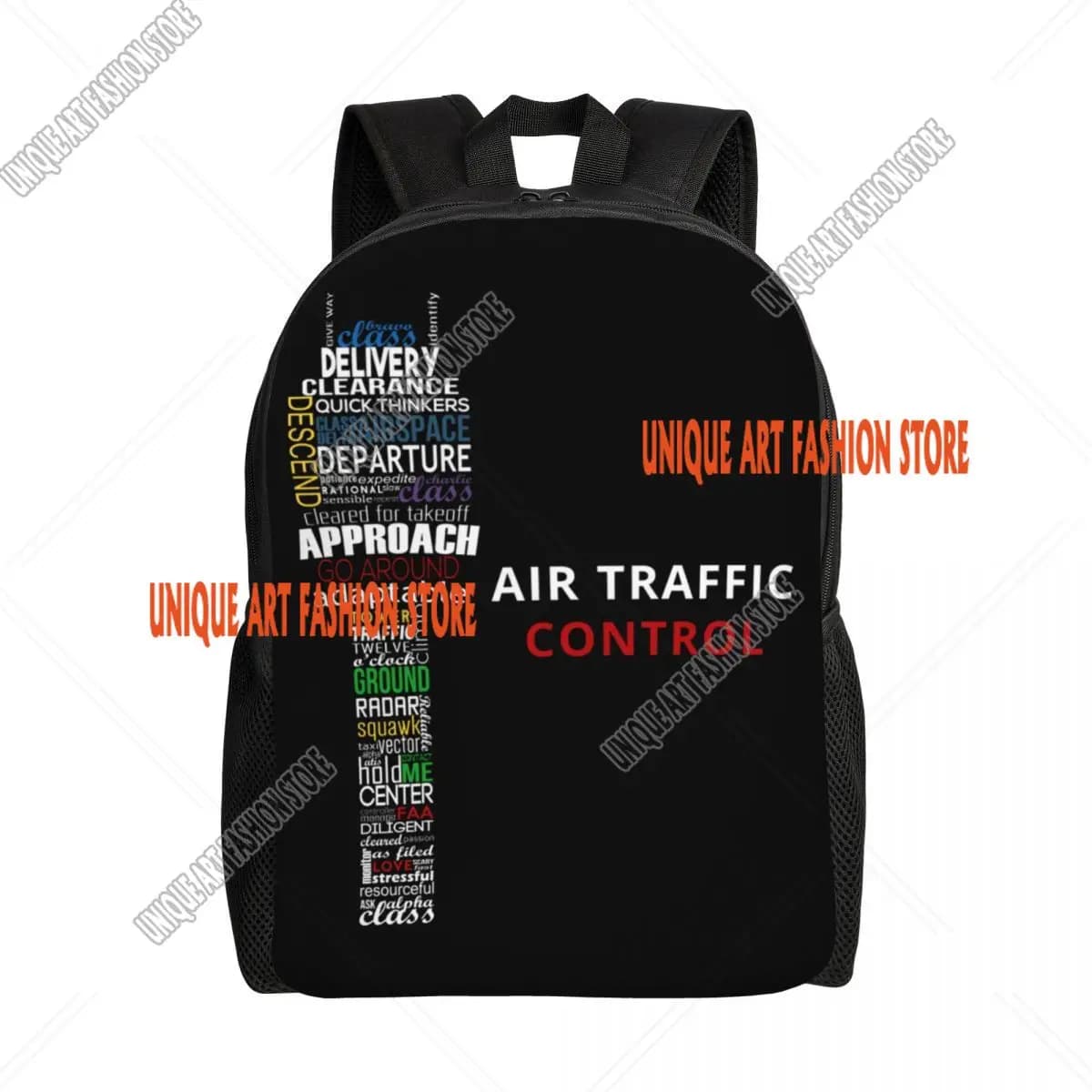 Zaini personalizzati per controller del traffico aereo Donna Uomo Bookbag di base per borse da caccia aerea pilota universitario scolastico