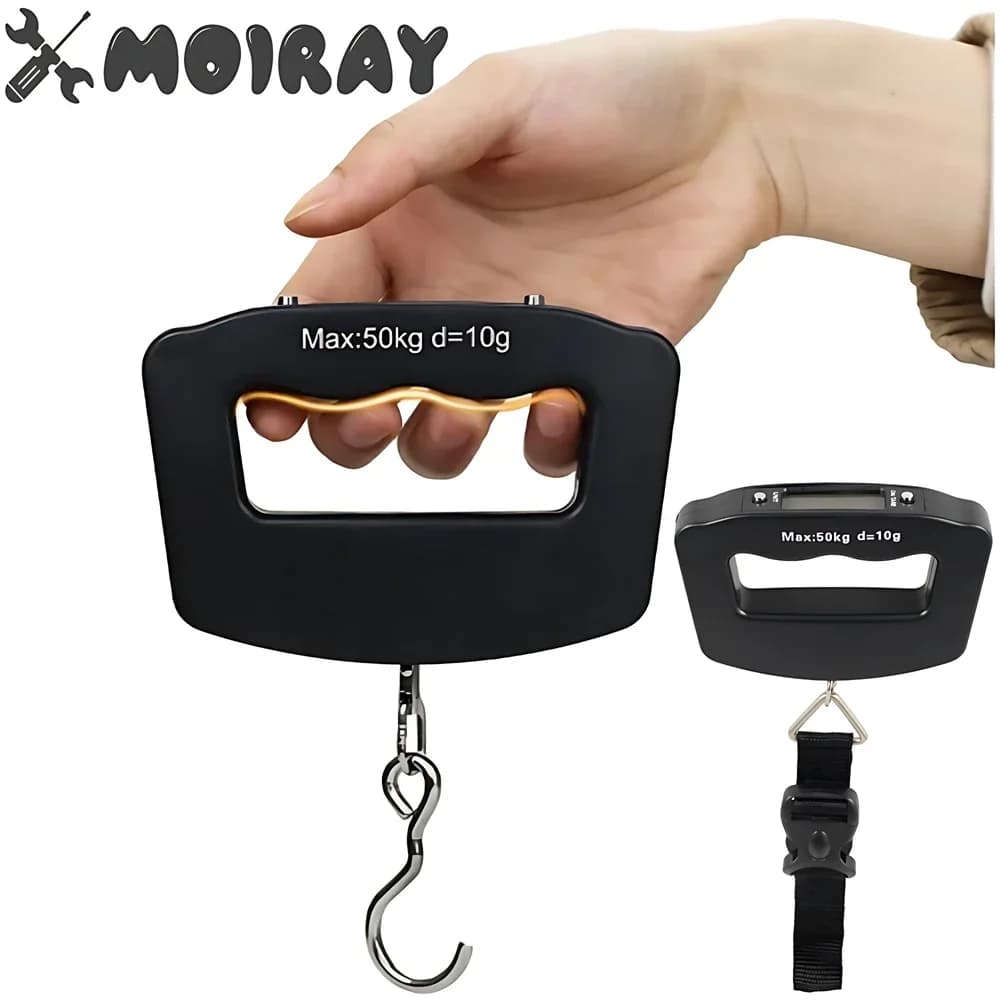 Mini Digital Scale Portable Electronic LCD Scale Luggage Weight Balance Suitcase Travel Bag Hanging Hook Electronic Scales 50kg