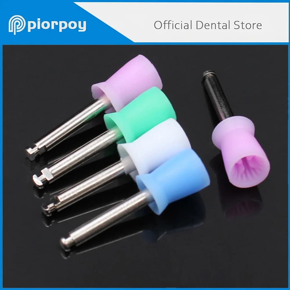 PIORPOY 100 Pz Dental Polishing Cup For Oral Tooth Whitening Tools Color Closure Mixed Rubber Polish Prophylaxis Dental Accessories