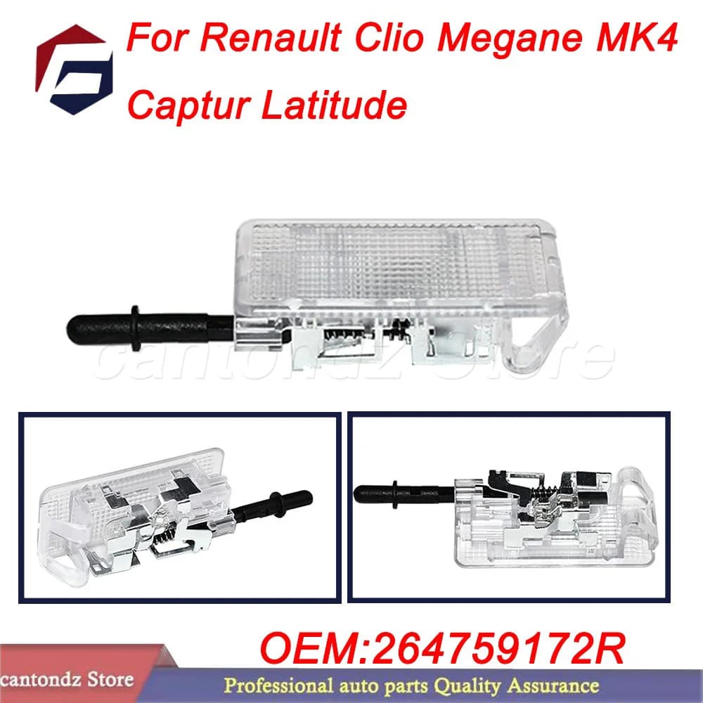 264759172R For Renault Clio Megane MK4 Captur Latitude 1PC Dashboard Drawer Glove Box Storage Box Light White 12V