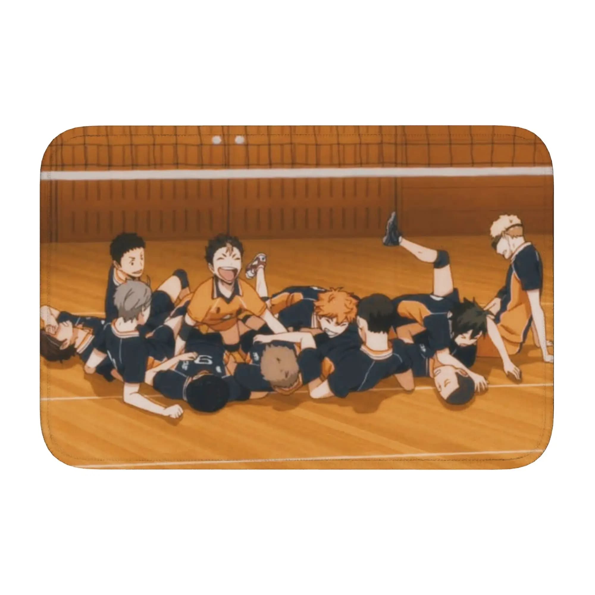 Haikyu Yu Nishinoya Tappetino per porta d'ingresso antiscivolo per interni, impermeabile, tappetino per porta in stile manga, tappetino per bagno, tappeto per ingresso, tappetino per i piedi